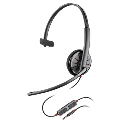 Plantronics Blackwire C215 USB Headset w/3.5 MM - Click Image to Close